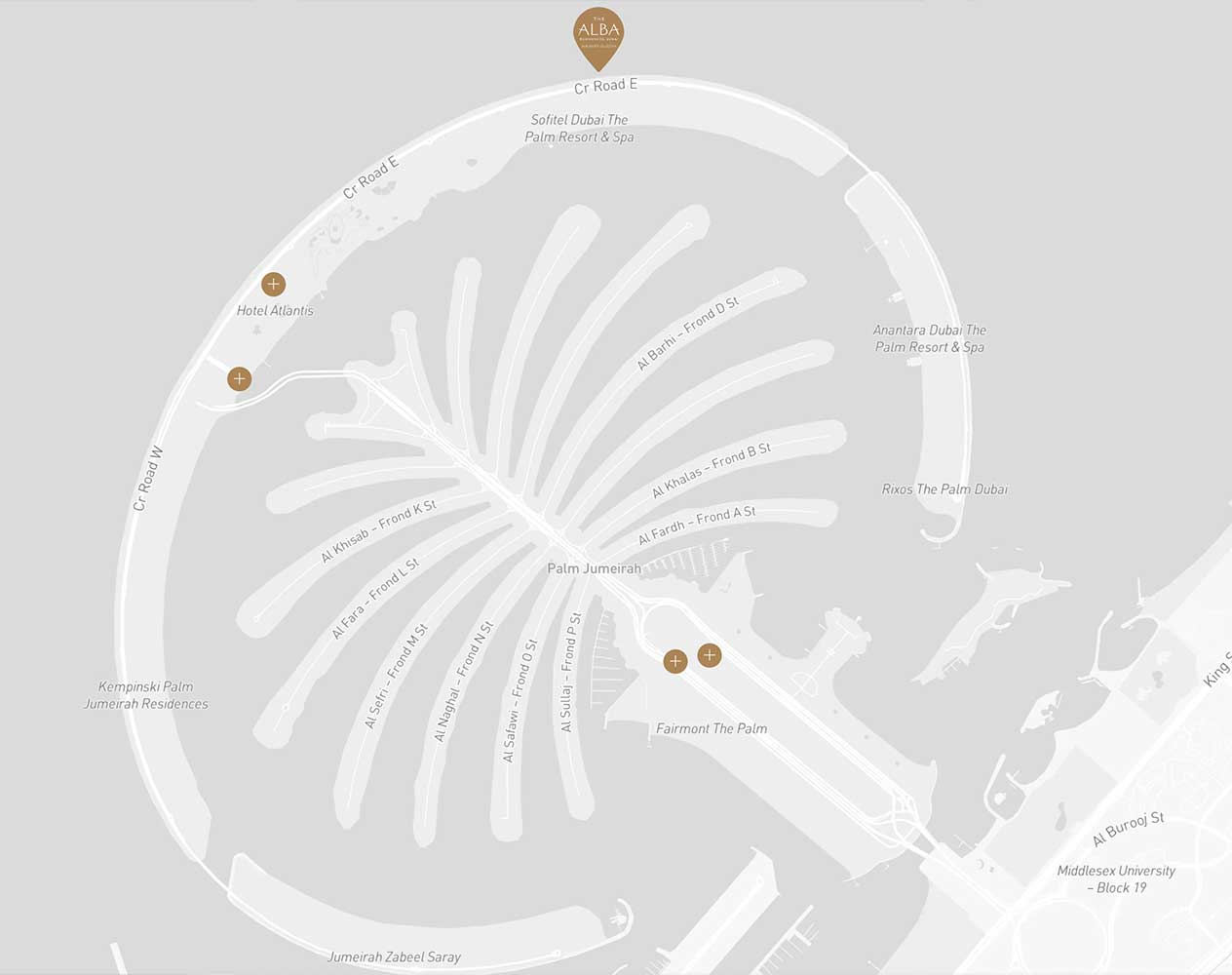 Alba Location Map